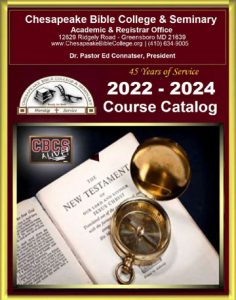 2022-2024 Course Catalog - Chesapeake Bible College & Seminary